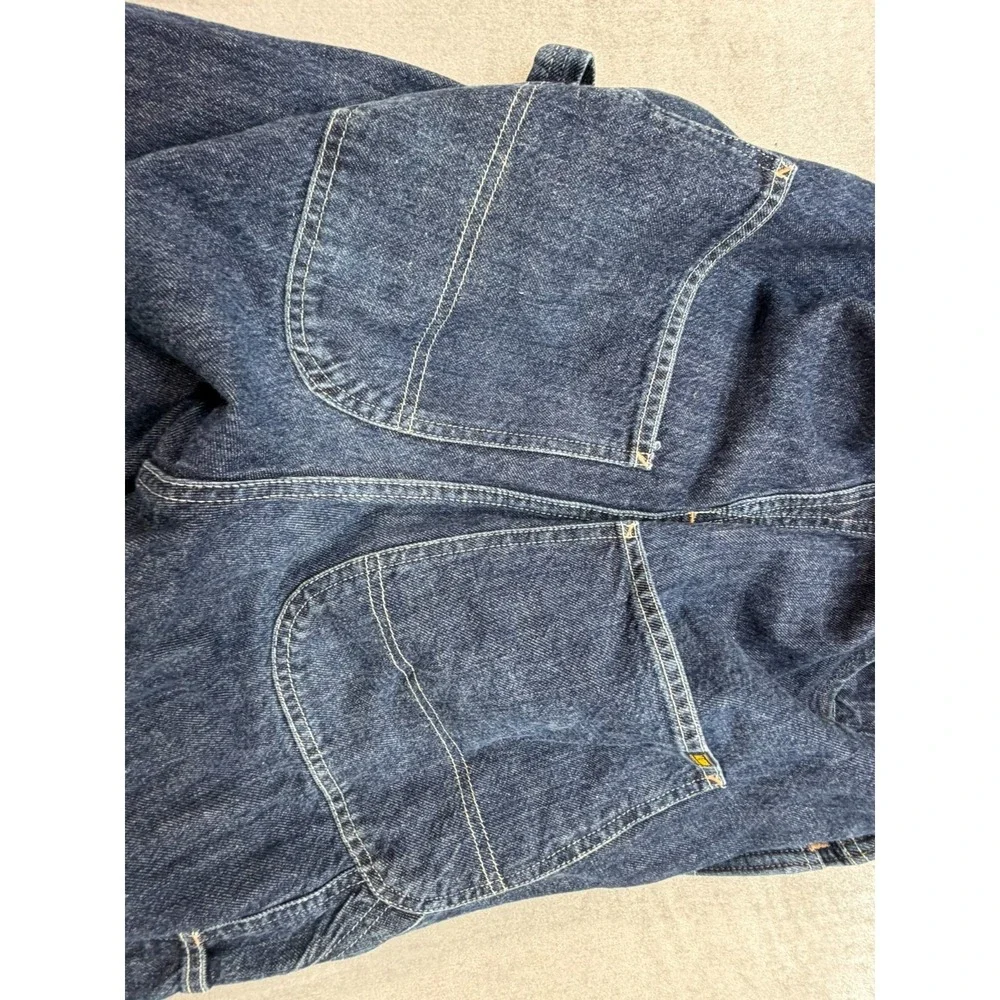 Vintage Y2K 90s Polo Jeans Workwear Ralph Lauren Denim Coveralls Women Size Smal - Picture 16 of 16